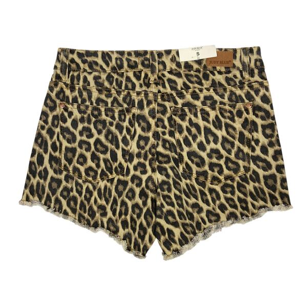Judy Blue Leopard Animal Print Short Size Small New With Tag - Picture 2 of 7